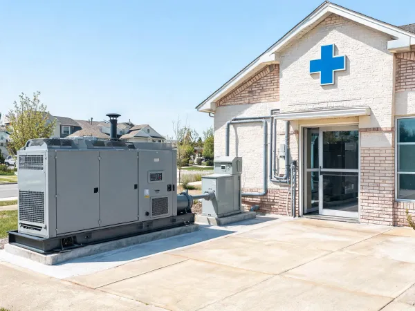 Neighborhood healthcare clinic generator installation