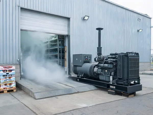 Retail cold storage backup generator